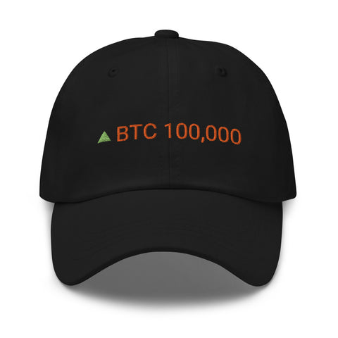 BTC 100,000 Dad Hat (orange)
